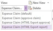 html export approve