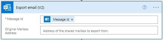 export content of email