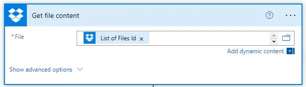list of file id